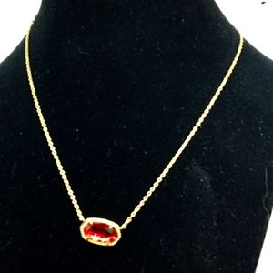 Kendra Scott Elisa red necklace